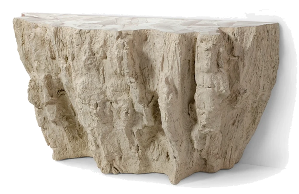 PALECEK Camilla Fossilized Clam Console Table