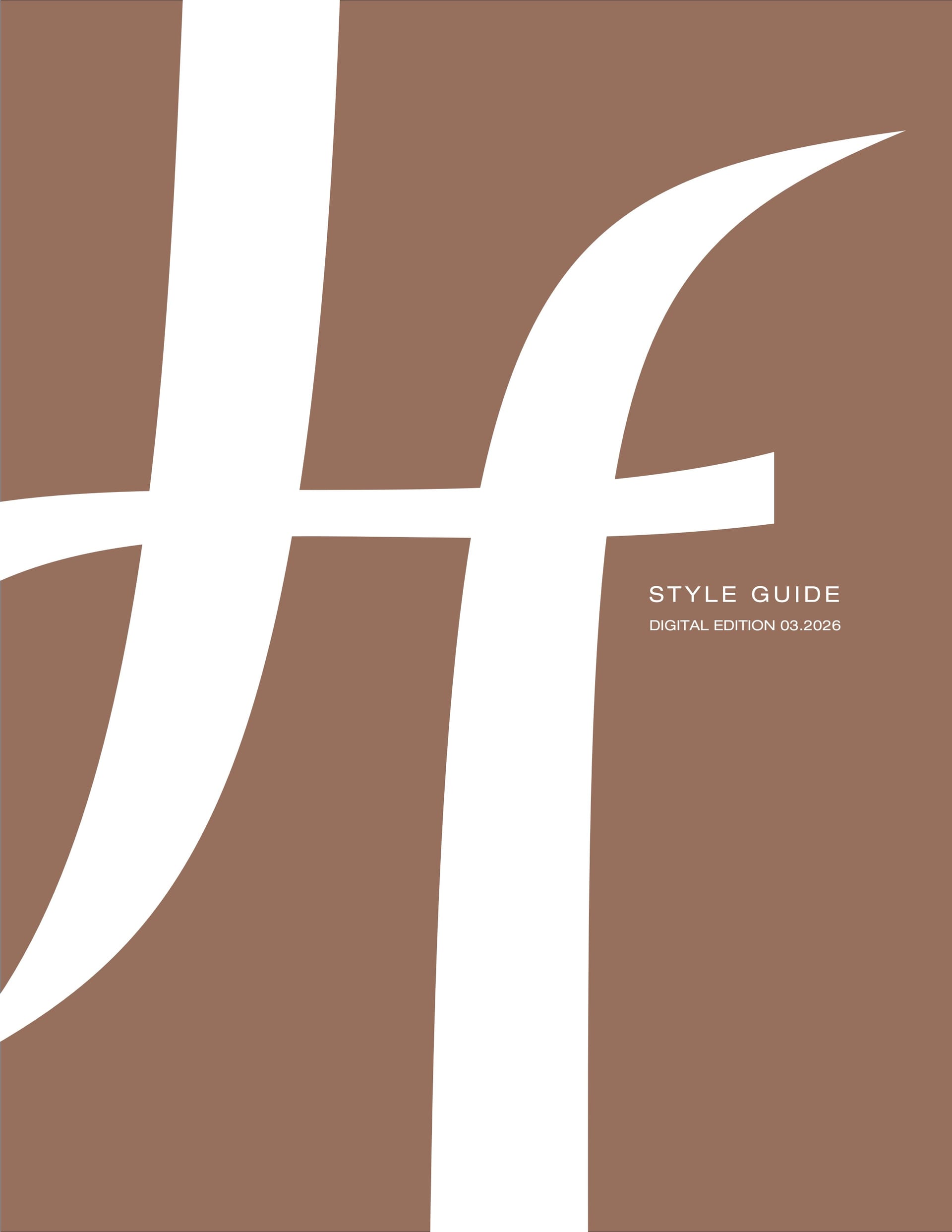 Hartmann & Forbes Digital Style Guide 2026 — trade specification reference