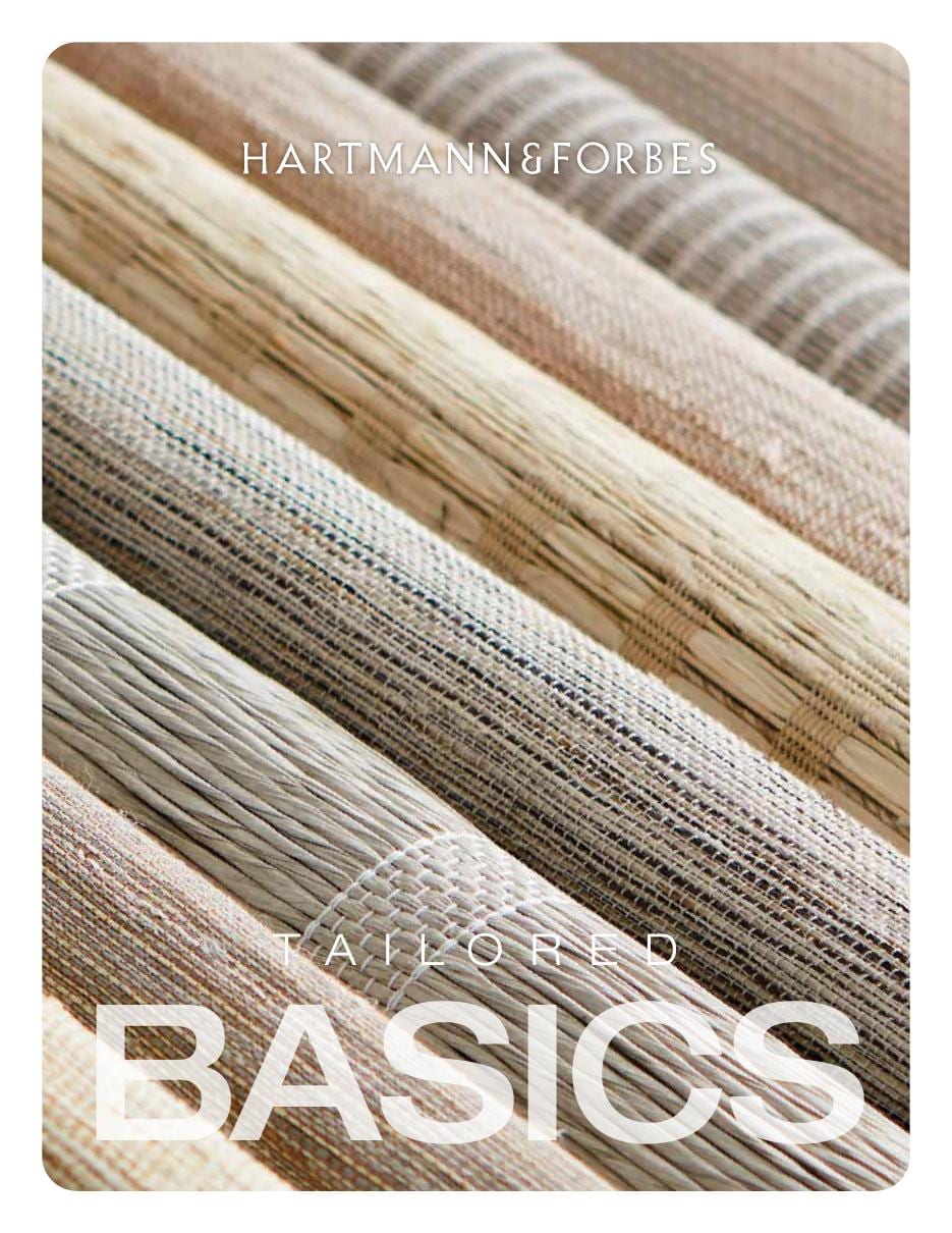 Tailored Basics brochure — Hartmann & Forbes foundational fabric edit