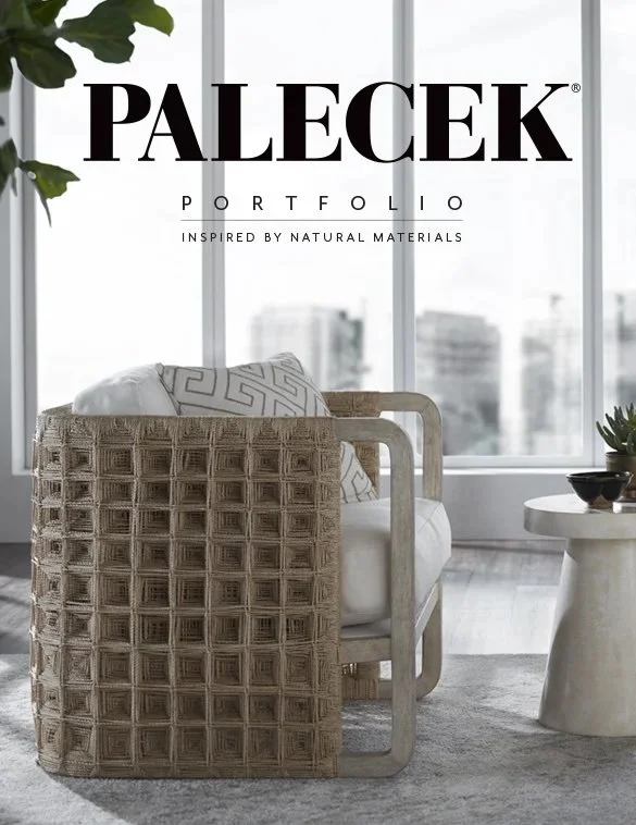 Modern armchair with woven design — PALECEK Portfolio