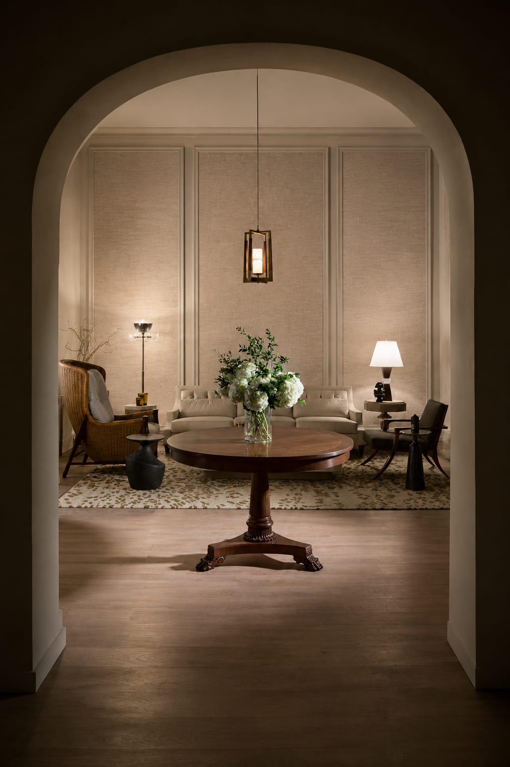 The Valley & Laurel salon — a limewashed gallery, quiet morning light